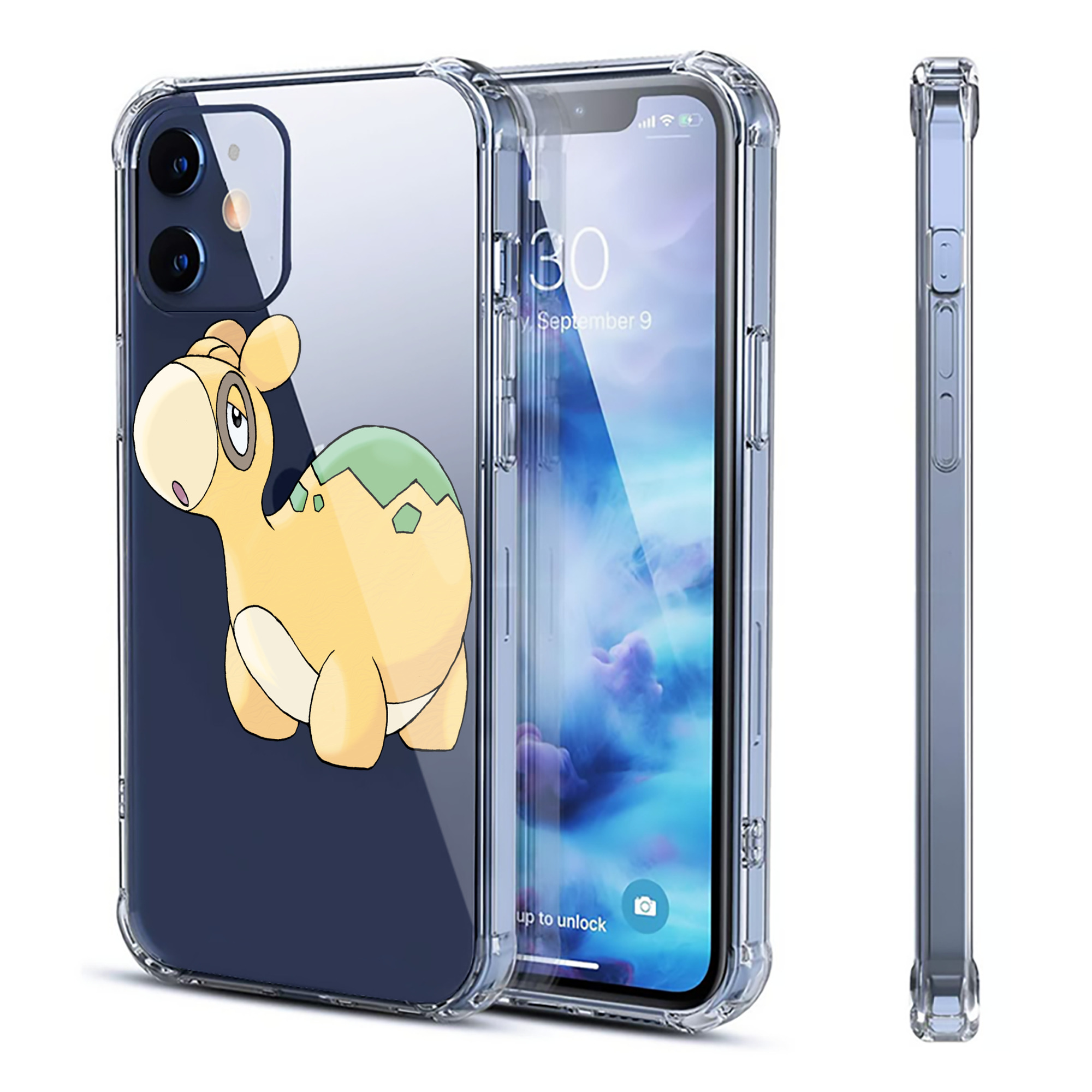 （画像用） ポケットモンスター Pokémon 【iPhone 12シリーズ対応】透明スマホケース（クリアソフトケース）